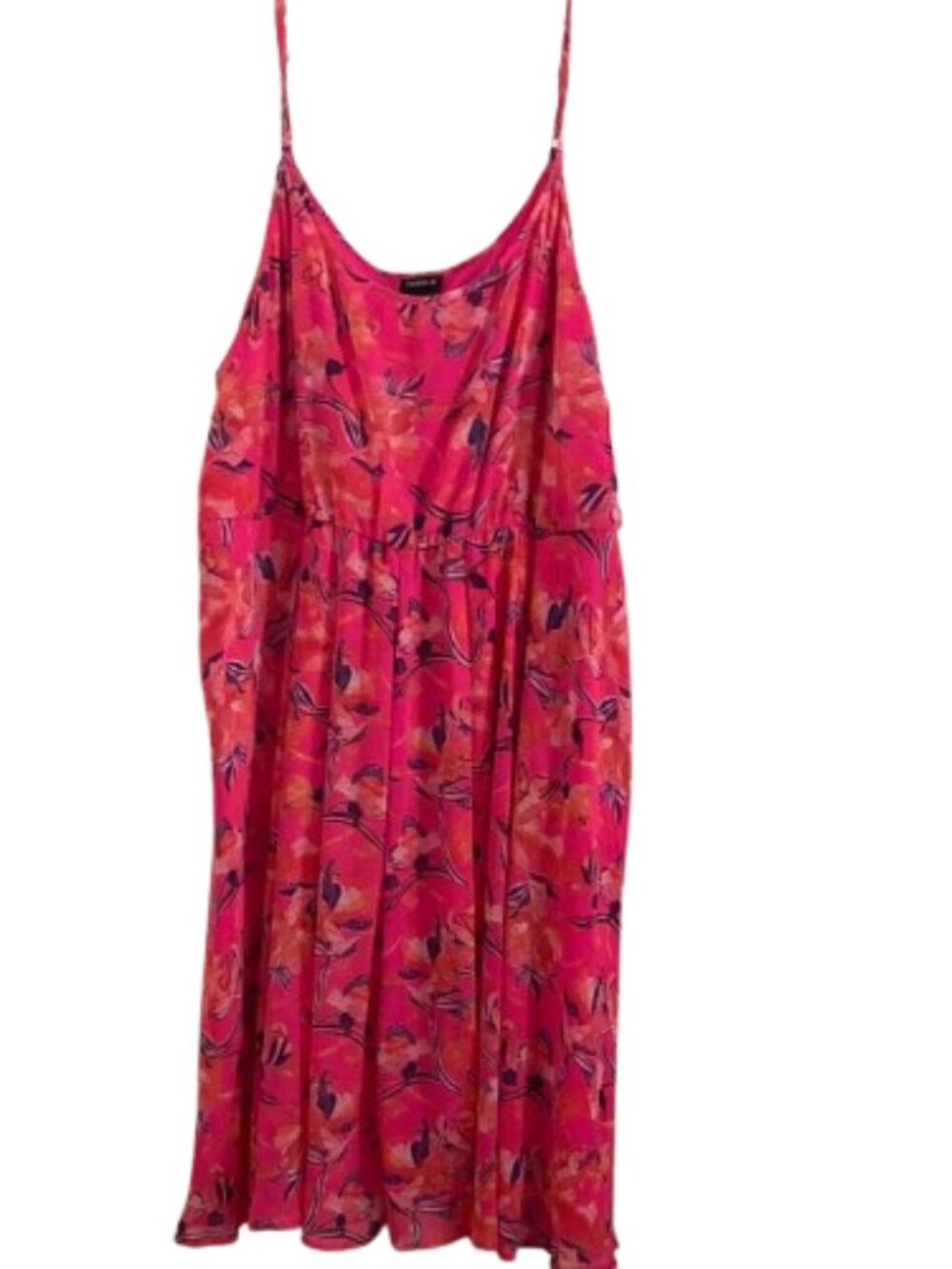 Vibrant Pink Floral Dress